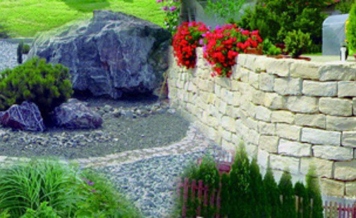 Sandstein ist eine ideale Gesteinsart zum Bau einer Mauer